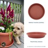 The HC Companies SLI08000E35C024LRDWK Classic Round Plastic Plant Saucer, 8",