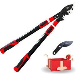 Nirvruxs Loppers for Gardening, Heavy Duty Tree Pruner with 26'' to 40'' Telescopic Handles, Thick Branch Cutter with 2 Inch Cutting Capacity, with Replaceable Aluminized Steel Blades