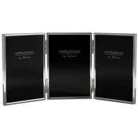 5x7 'Triple' Silver Plated Photo Frame with 'Thin Edge' design