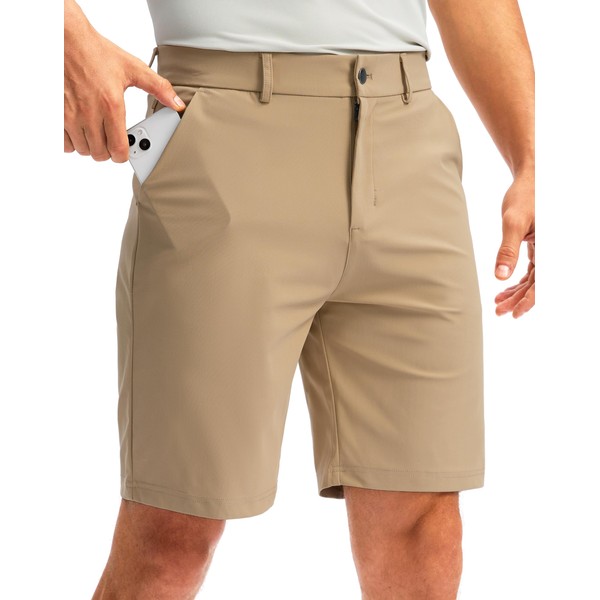 Soothfeel Men's Golf Shorts with 5 Pockets Stretch Lightweight Quick
