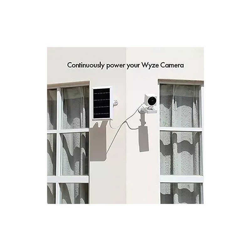 Wasserstein Solar Power Panel for Wyze Cam Outdoor Security Outdoor