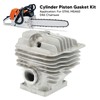 52mm Cylinder Piston Gasket Kit Cast Aluminum Low Noise 1128