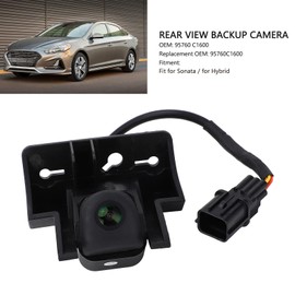 Car Backup Camera, Rear View Camera for Sonata 2018 2019, Wide View Angle Long License Plate Frame Camera, for Universal Cars, SUV, Trucks, RV, OE # 95760 C1600