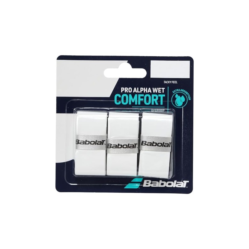 Babolat 653054 Tennis Grip Tape PRO ALPHA WET x 3