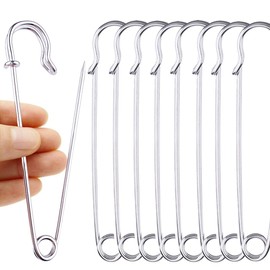 20 Pcs Large Safety Pins 4 Inch Kilt Pins Extra Large Pins Strong Blanket Pins Knitting Holder for Crafts Household Use
