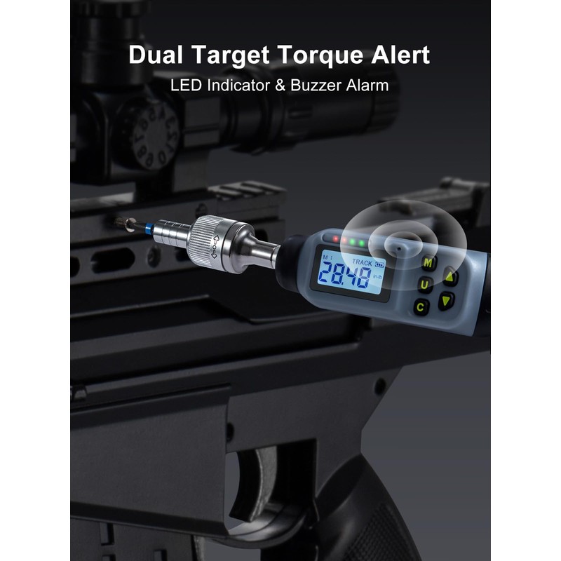 GROWNEER Upgraded Digital Torque Screwdriver, 3.5-70.8 In-lbs/0.4-8 Nm, 1/4'' Drive