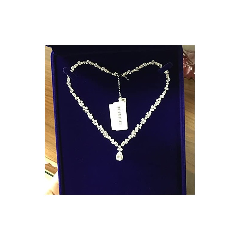 JunningGor Jewelry Set Velvet Box Necklace Earring Ring Necklace Bracelet