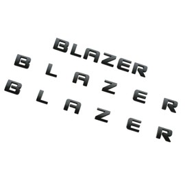 3Pcs 2019-2023 Blazer Front Door Tailgate Liftgate Emblem Nameplate Letters 3D Badge 84188531 Replacement for Blazer (Matte Black)