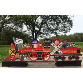 MrTrain Train/Railroad Party Decoration | Table Topper | Laser cut w/stands | 24 Inch