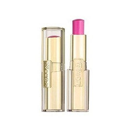 L'Oréal Paris Color Riche Caresse Lipstick 07 Cheek Magenta - Light Feel Lipstick for a Weightless Feel on the Lips - Glossy and Nourishing, Pack of 1