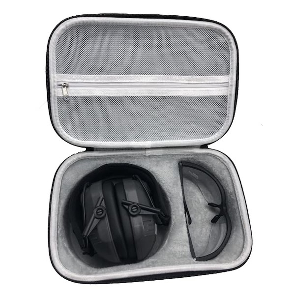 Walker's Game Ear Earmuff and Shooting Glasses Carrying Case, Multicolor,