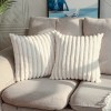 DEELAND Pack of 2 Faux Fur Plush Decorative Throw Pillow