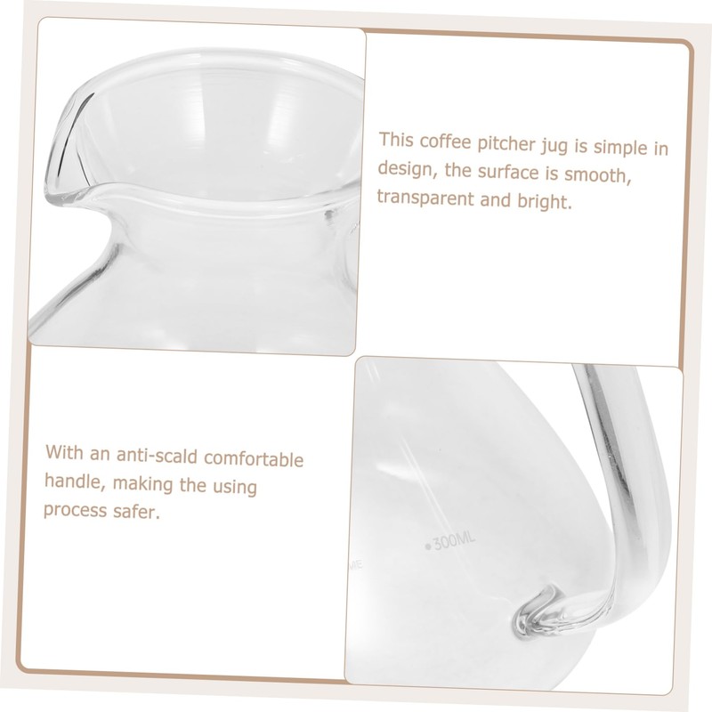 Alipis Versatile Glass Coffee Pot 300ml Heat Cold Resistant Stylish