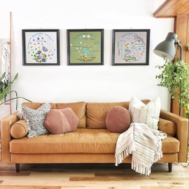 LOMOHOO Embroidery Kit for Beginners, 3 Sets of Embroidery Starter Kit for Adults Kids Cross Stitch Kits, Stitch Practice with Embroidery Patterns Threads Needles Embroidery Hoops and Instructions