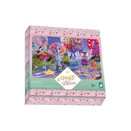 Janod - Multi-Activity Set - Fairy Theme - 11 Realisations - Children's Creative Leisure Kit - Dexterity and Concentration - From 5 Years - J09175