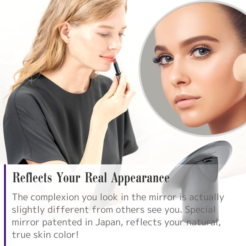 Makeup Mirror with Height Ajustable Tabletop Countertop Bathroom Stylish Mirror