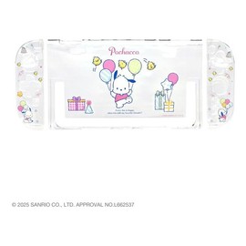 ALLONE (アローン) Game Use Separate Clear Case Sanrio Characters 2 Pochacco 4.7×0.8×11 inches Switch 2 Compatible Easy Installation Protects from Scratches and Stains Sanrio Cute Can Charge While Attached