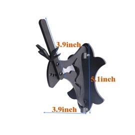 Mount Skull Hanger European Adjustable Bone Bracket Skull Trophy Mounts for Hanging Deer, Aoudad, Bear, Buffalo, Pronghorn, Alligator Skulls, Mule Antelope Coyote and Game Animals (Black 1 Pack)