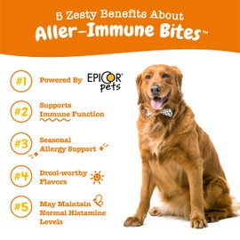 Zesty Paws Zesty Paws Dog Allergy Chews - Dog Itching Skin Relief - with Probiotics for Itchy Skin, Ears & Paws - Lamb - 50ct
