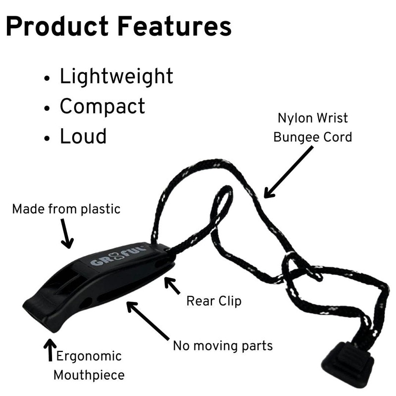 gr8ful® Emergency Sports Whistle for Adults & Kids | Ideal