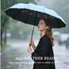 Ouqiesli Portable Folding Umbrella Compact Travel Windproof UV Protection Umbrella
