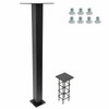 Outside Metal Mailbox Post, 34 inch In-Ground Heavy Duty Mailbox