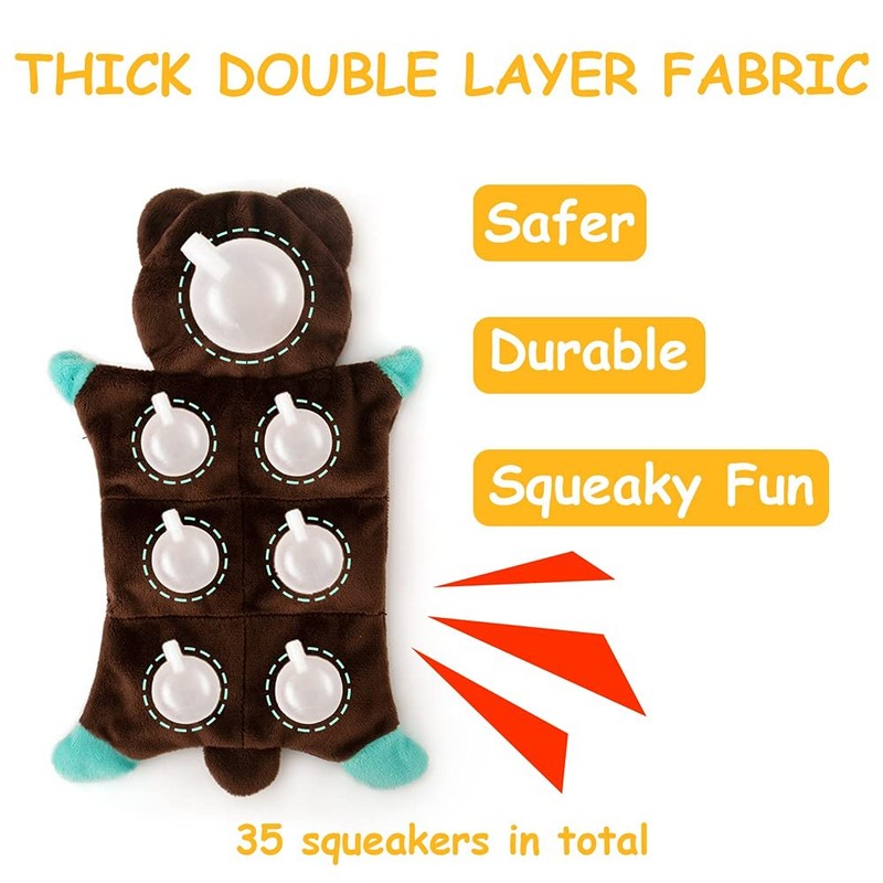 No Stuffing Dog Toys - 5 Pack Squeaky Dog Toys