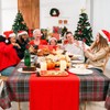WenYa Christmas Plaid Tablecloth Wipe Clean Table Cloth Wipeable Plastic