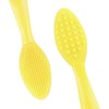 Lip Scrub Brush,Double-Sided Silicone Exfoliating Lip Brush Tool for Smoother