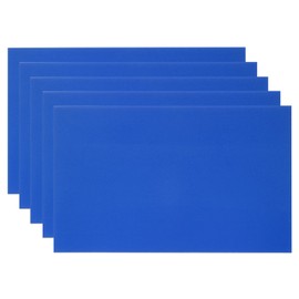 PATIKIL 6x10 Inch Anodized Aluminum Sheet Metal, 5Pcs Laser Plates Engraving Blanks 0.5MM Thin Rectangle for Crafting DIY House Laser Engraving, Blue
