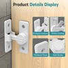 StickNGo Heavy Duty 90 Degree Barn Door Lock, Zinc Alloy