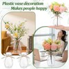 12Pcs Plastic Bud Vases Bulk, Small Plastic Vases with Gift