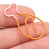 100Pcs Metal Paperclips Cute Chicken Leg Shape Electroplating Rustproof Portable