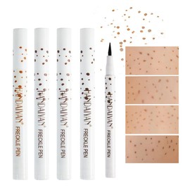 AKARY AKARY 4 Colors Freckle Pen Professional Lifelike Face Concealer Point Out Natural Waterproof Longlasting Soft Artificial Freckles Fine Makeup Freckle Pen Life Face Decoration (01+02+03+04)
