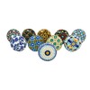Door Knobs Cabinet Pull Handles with Screw Ceramic Door Wardrobe