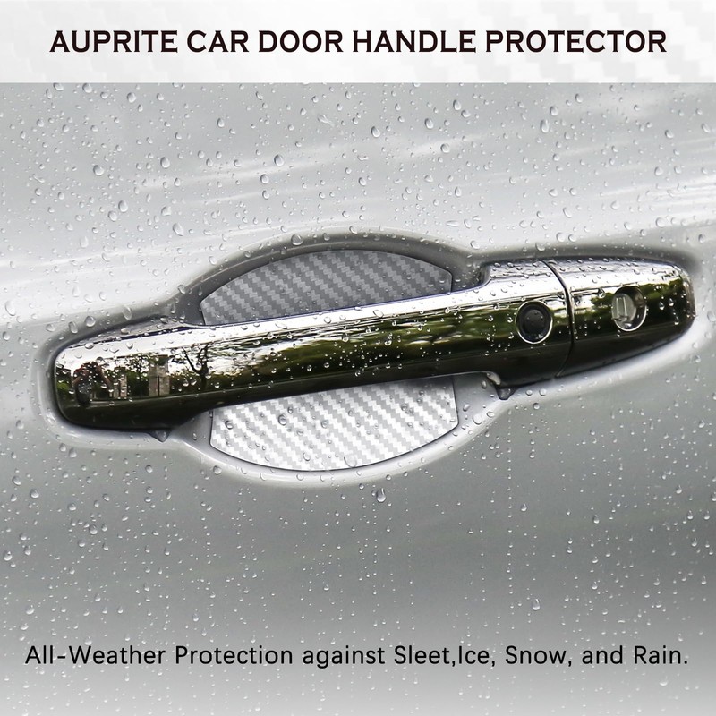 Auprite Magnetic Car Door Handle Cup Protector Guard,4PCS Universal White