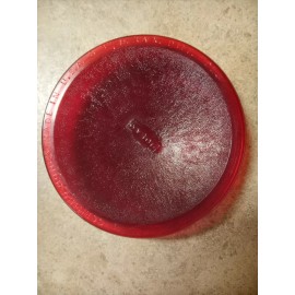 Corning Antique Red Corning Nonex Glass Lens 3 3/4 inches Railroad Lantern/Switch Lens