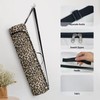 Pzuqiu Leopard Print Yoga Mat Bag for Women & Men