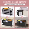 Edudif Dual-purpose Bedside Caddy Bedside Organizer, Bed Caddy with 6