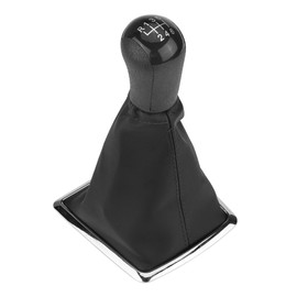 Gear Stick Knob, 6 Speed Gear Stick Knob + Gaiter Boot Cover for MK2 2004-2008