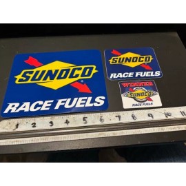 Unbranded SUNOCO RACE FUELS DECALS STICKERS 3PC SET racing offroad imsa drags ultra4 nhra