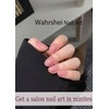 Semi Cured Gel Nail Strips, Jelly Carol Pink 20pcs Adhesive