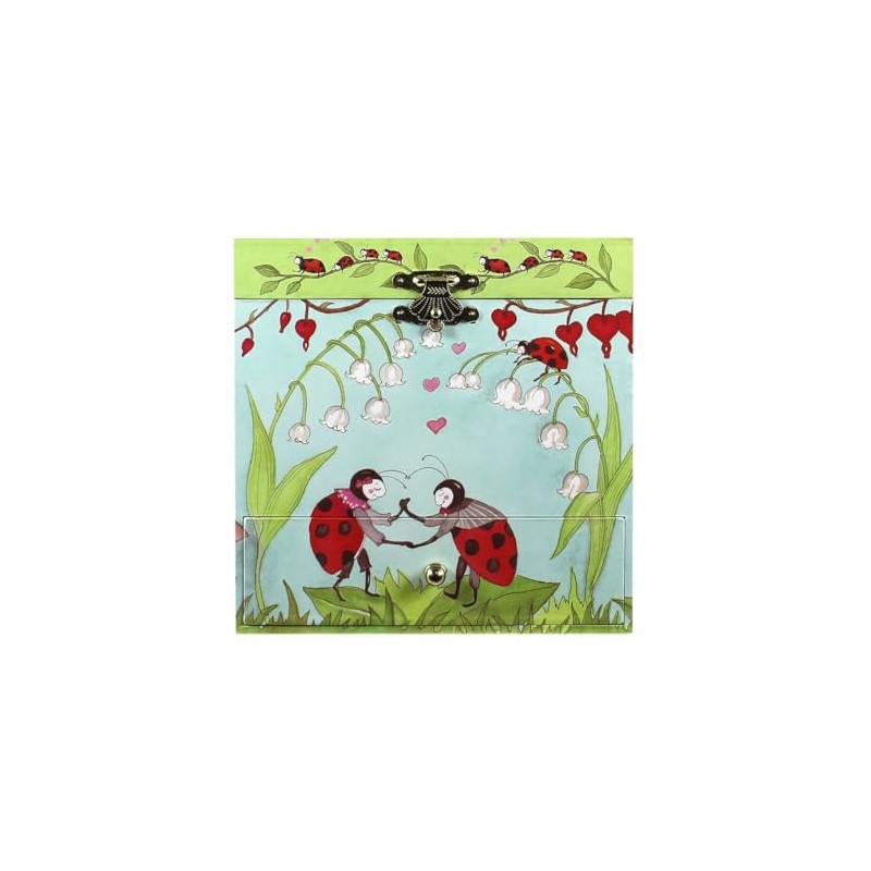 Enchantmints Lady Bugs Musical Jewelry Box Lady Bug Spins to