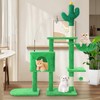 41 Inches Cactus Cat Tree Tower with Scratching Post, Tall