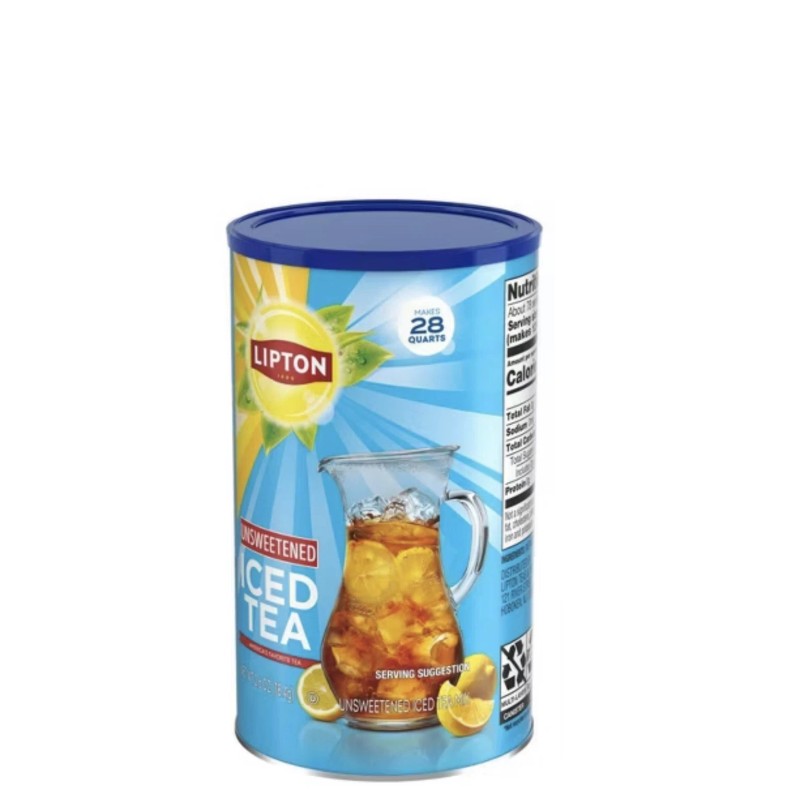 Lipton Unsweetened Black Tea Iced Tea Mix, 28 Quarts, 2.6