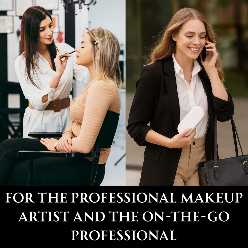 2 ORCHIDS Makeup Brush Cleaner Mat and Storage Box,Makeup Brush