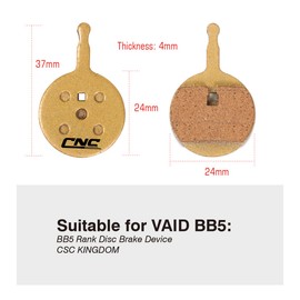 CNC Bicycle Disc Brake Pads for Avid BB5,Bike Disc Brake Pads for Giant ATX 770D 600 650 Merida 530 Promax 300/310/330/solve/Render R/f160 Mechanical disc Brakes（Semi-Metallic）
