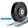 Skelang 4 In V-Groove Wheel Caster, Slide Gate Wheel with