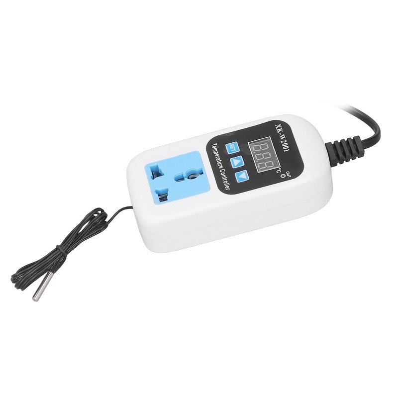 Temperature Controller Automatic Adjustable Digital Display Electronic Socket Thermostat for