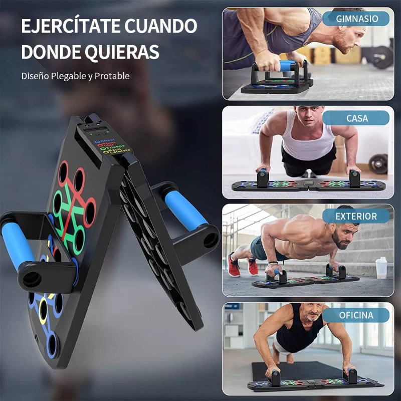 Longliv Tabla Soporte P/ Lagartijas Pecho Hombro Espalda Tríceps Env